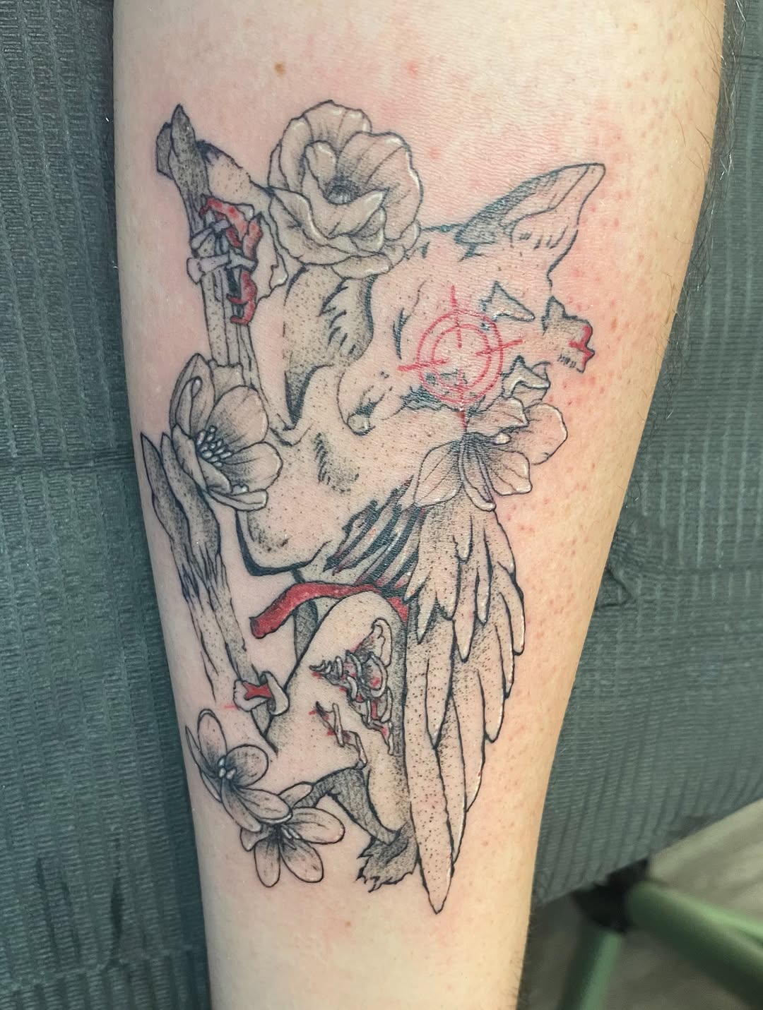 Tattoo by @disturbed_0riental_tattoos — dark_realism, trash_polka