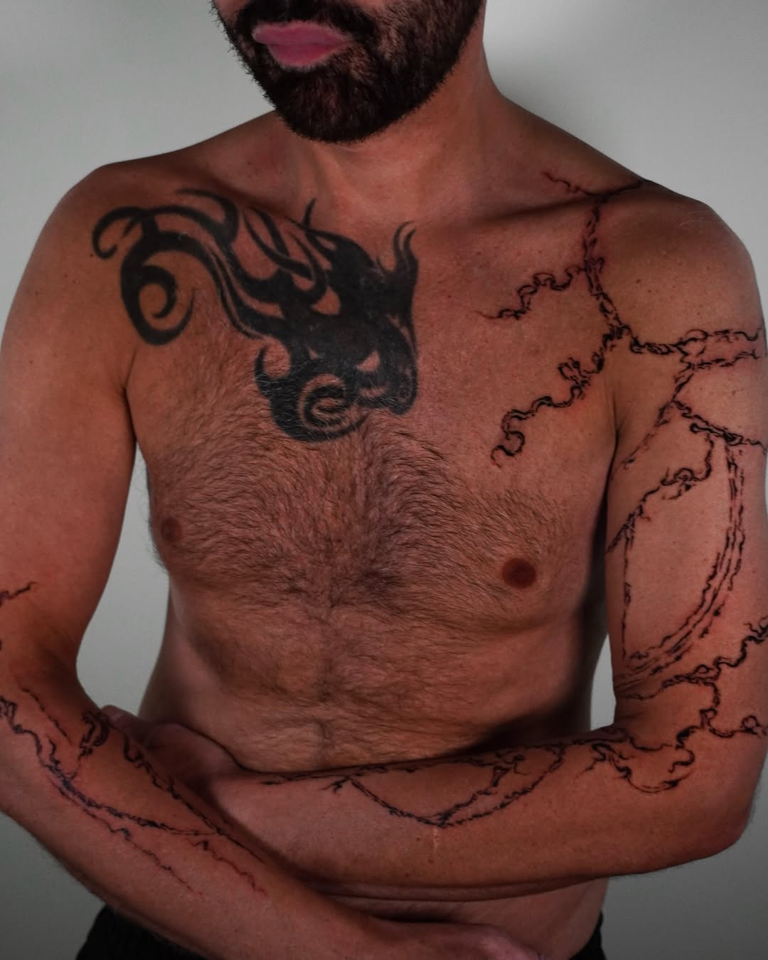 Tattoo by @smashyourboyy — blackwork, tribal
