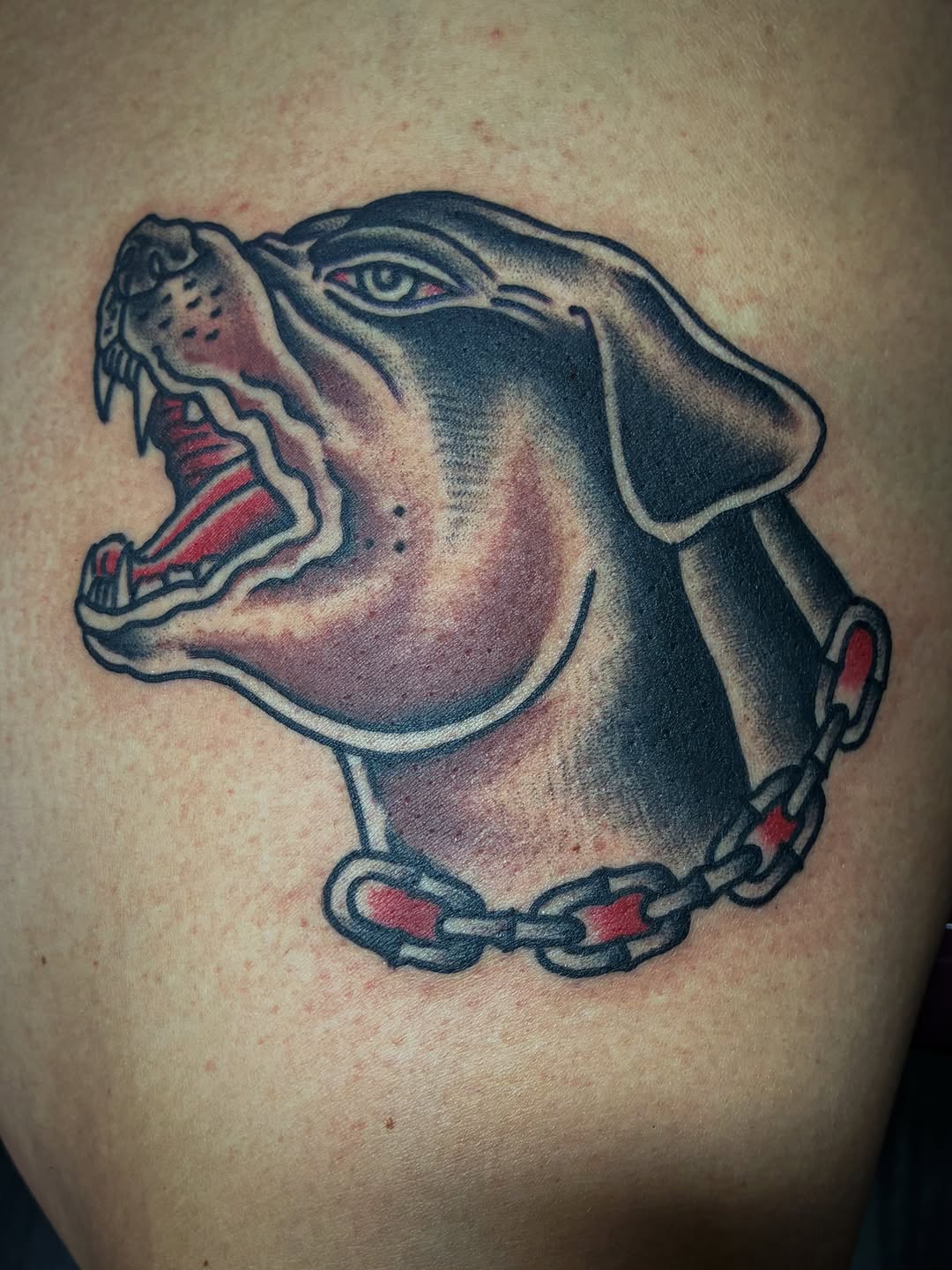 Tattoo by @snakedaggerose — american_traditional, black_and_grey