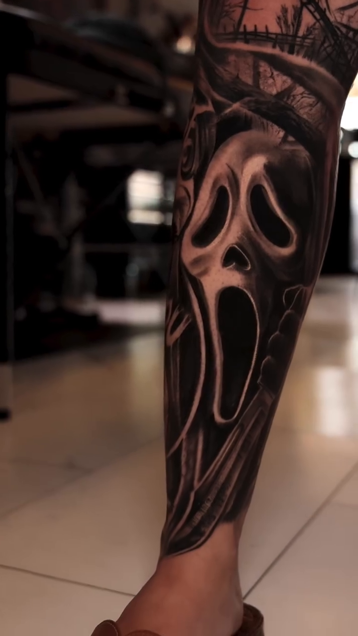 Tattoo by @tonytattooer — dark_realism, black_and_grey