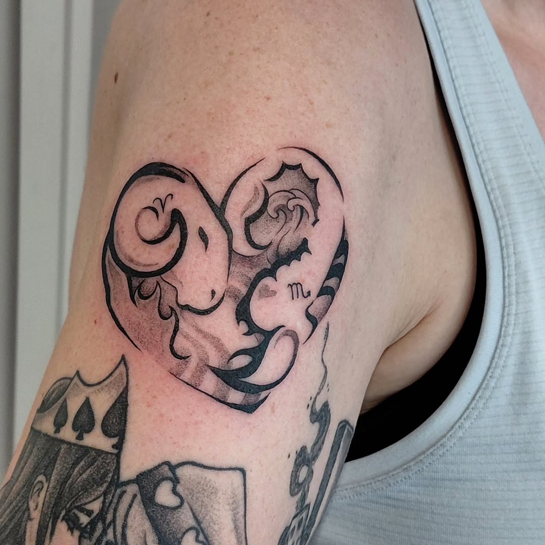 Tattoo by @antisocialinks — black_and_grey, geometric