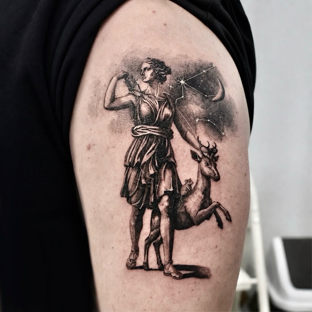 Tattoo by @yeonjae_tattoo — realism, black_and_grey