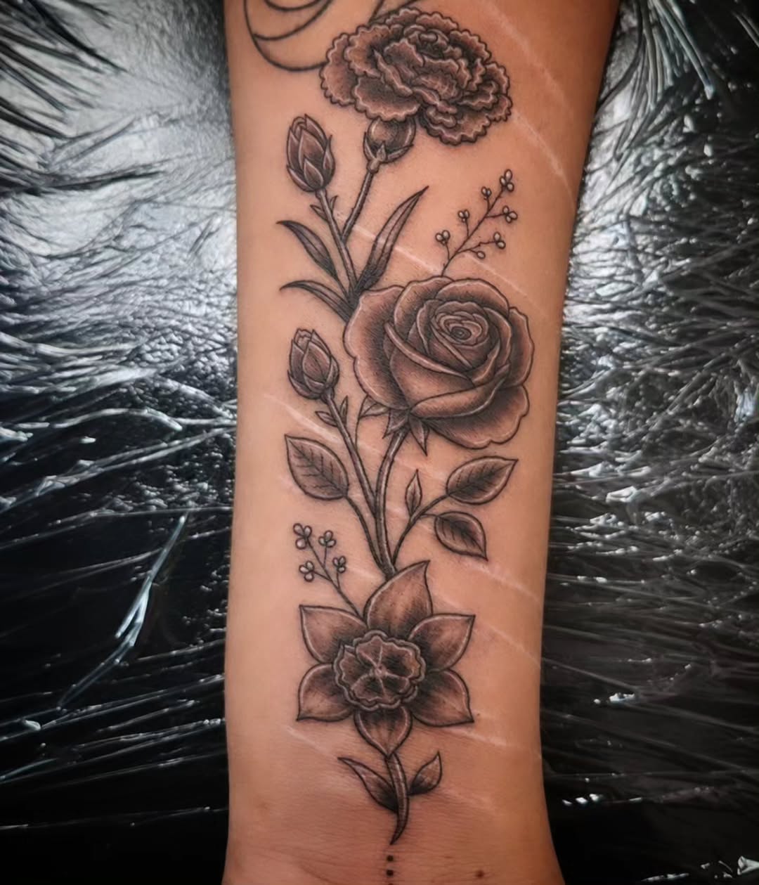 Tattoo by @midnight.panda.ink — black_and_grey, realism