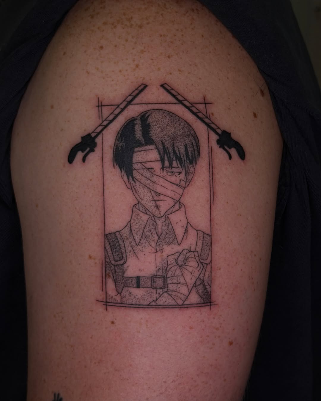 Tattoo by @inkbytheresa — anime, fine_line