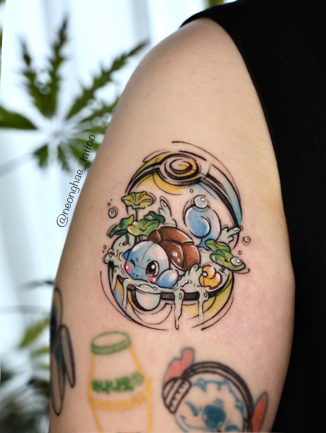 Tattoo by @neonghae β new_school, anime