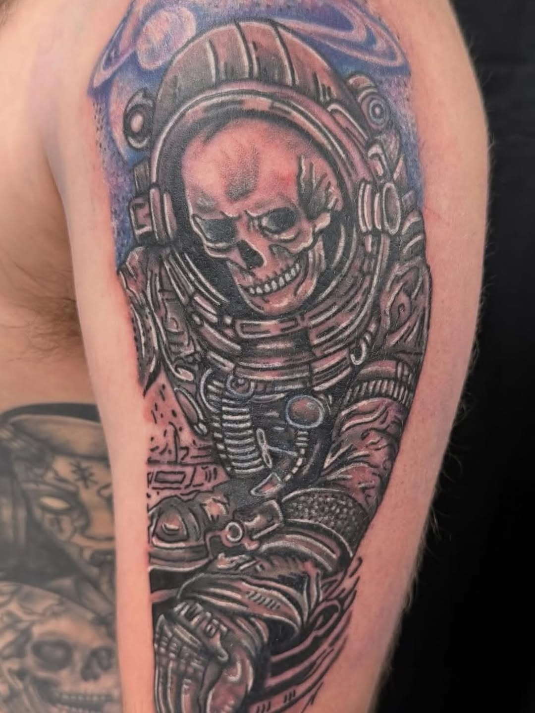 Tattoo by @dsteal03 โ realism, black_and_grey