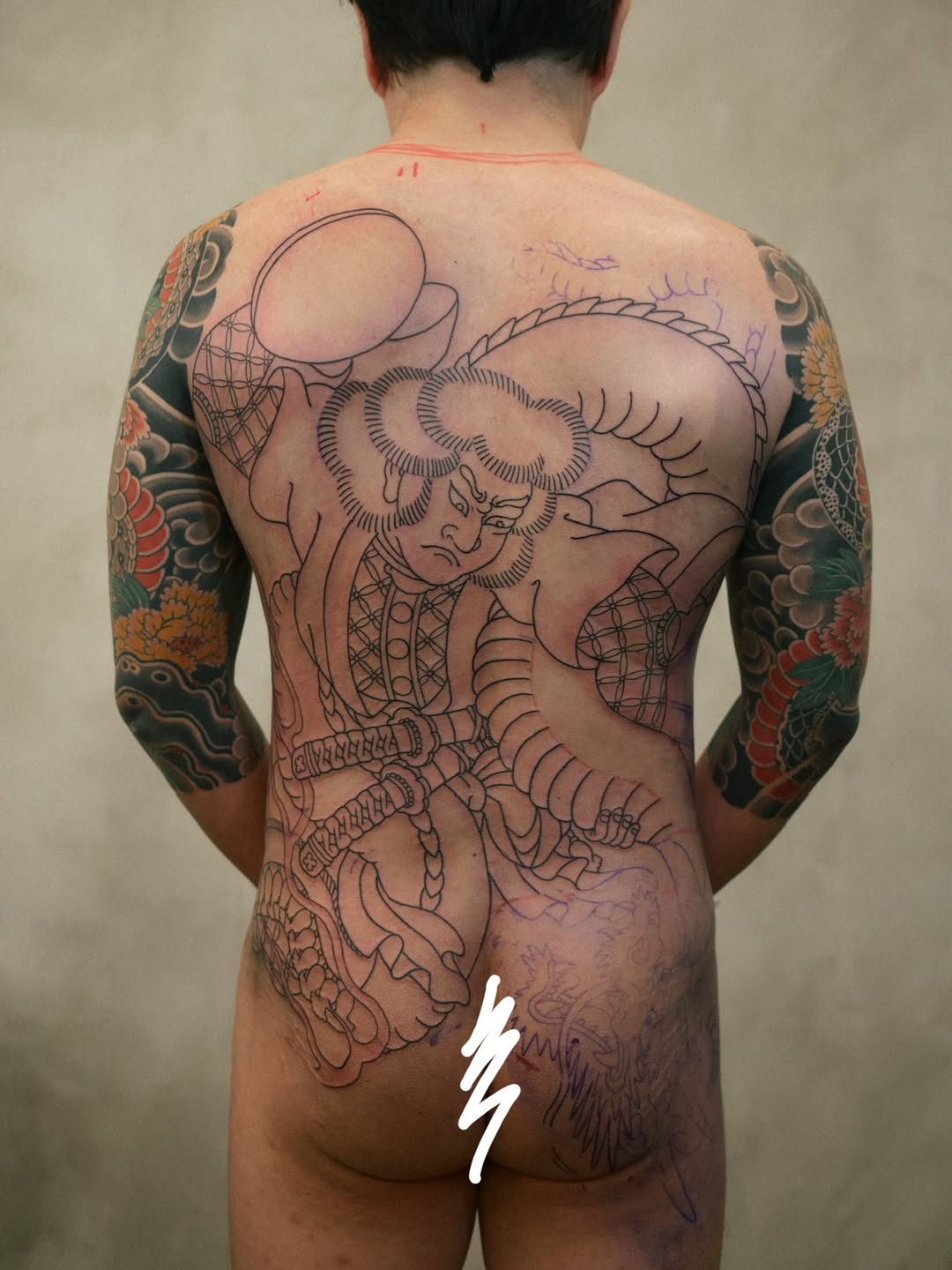 Tattoo by @mkamtattoo — japanese_irezumi, blackwork
