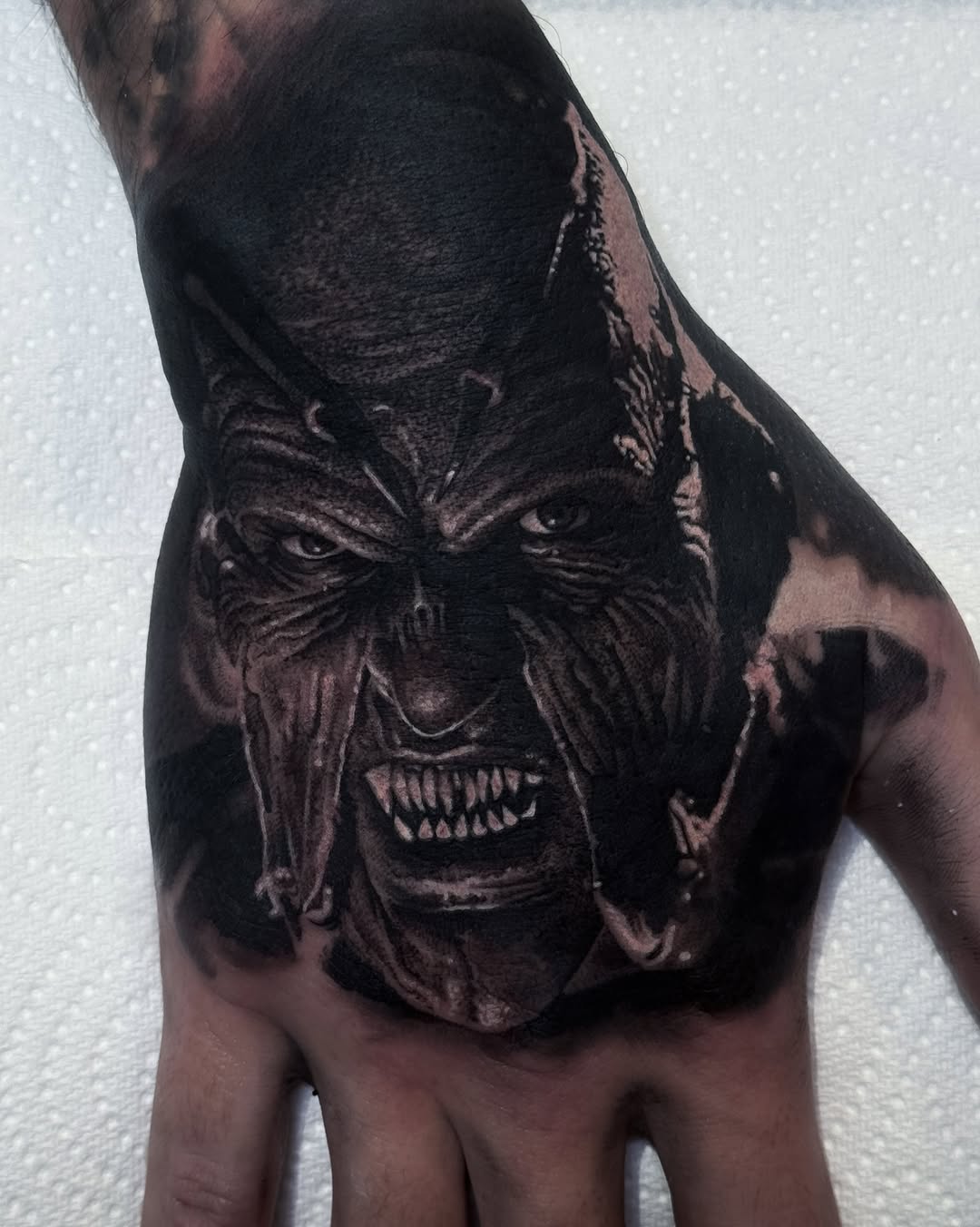 Tattoo by @rikkileetattoo โ realism, black_and_grey