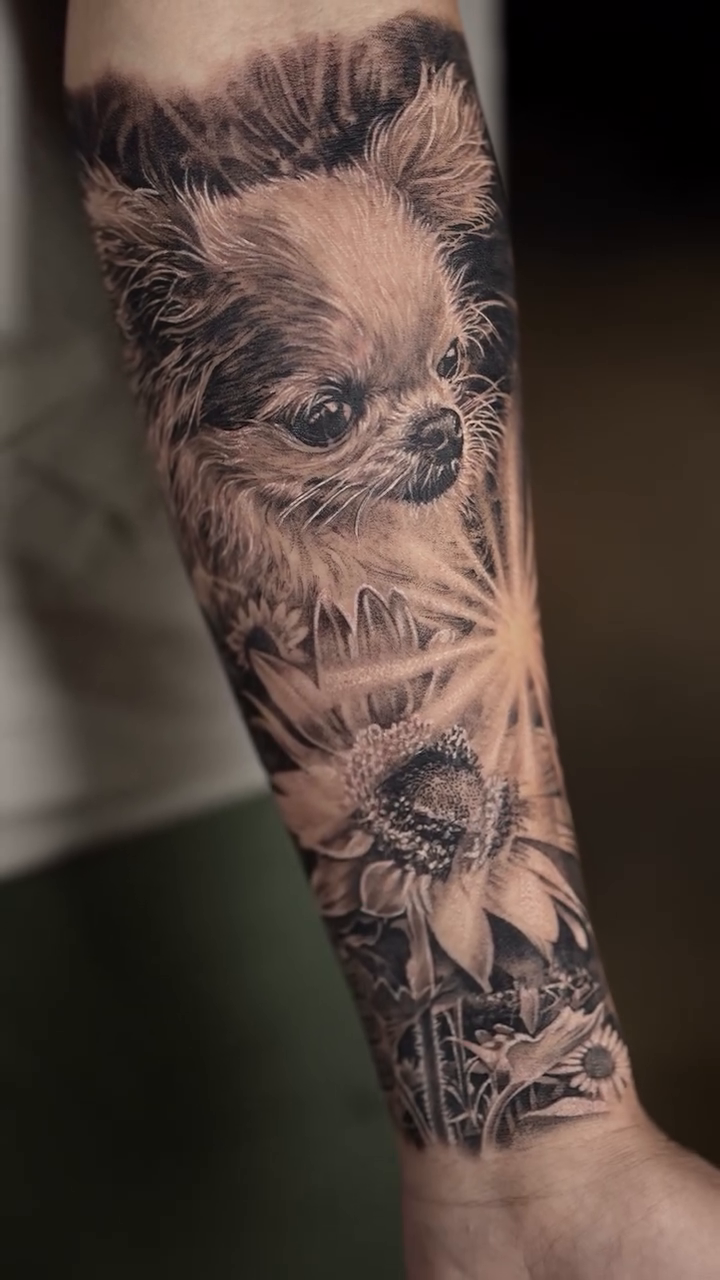 Tattoo by @zinktattoozac — realism, black_and_grey