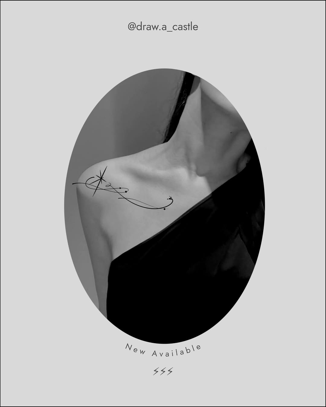 Tattoo by @draw.a_castle — fine_line, minimalist