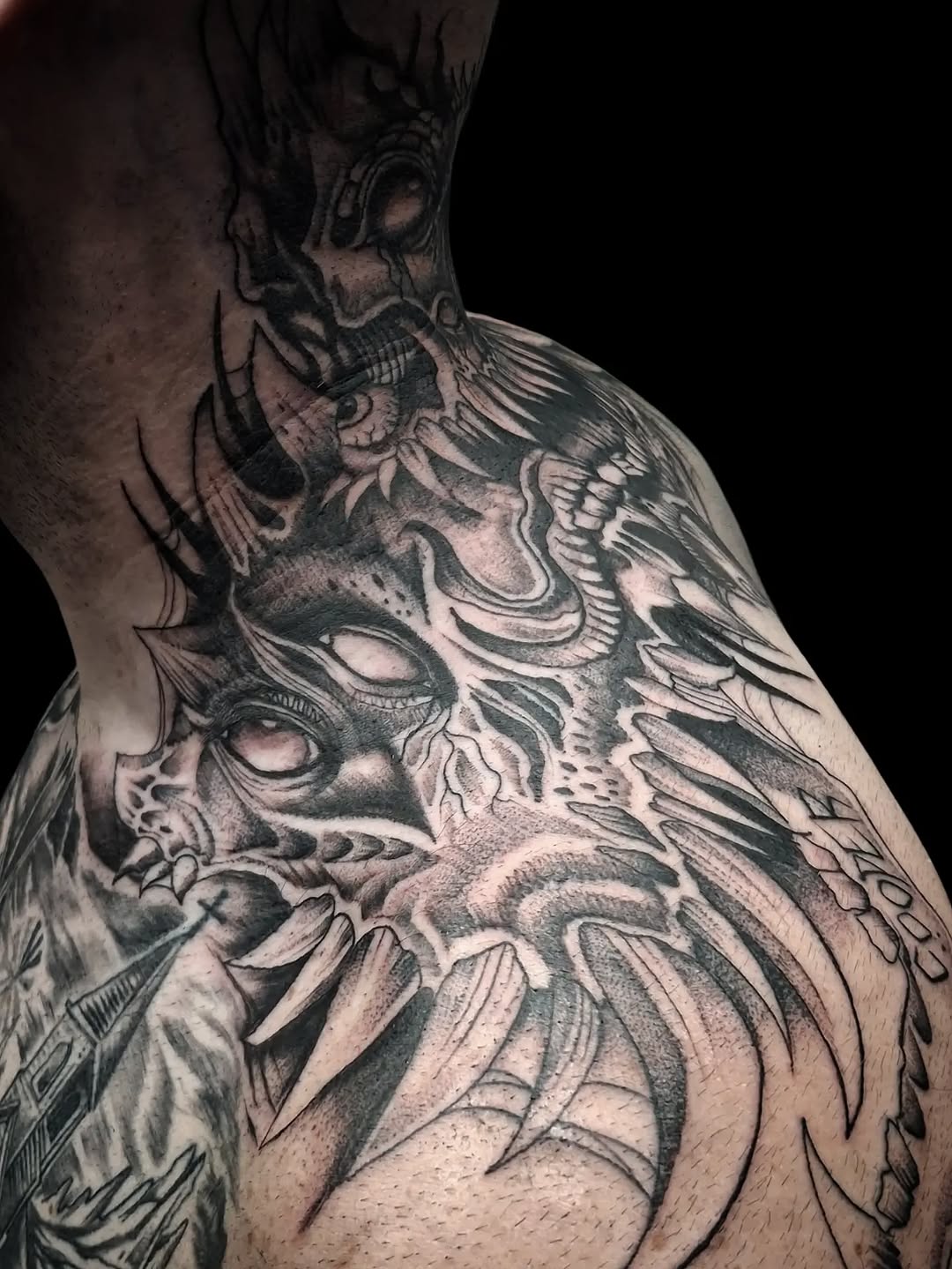 Tattoo by @powetattoos — black_and_grey, realism