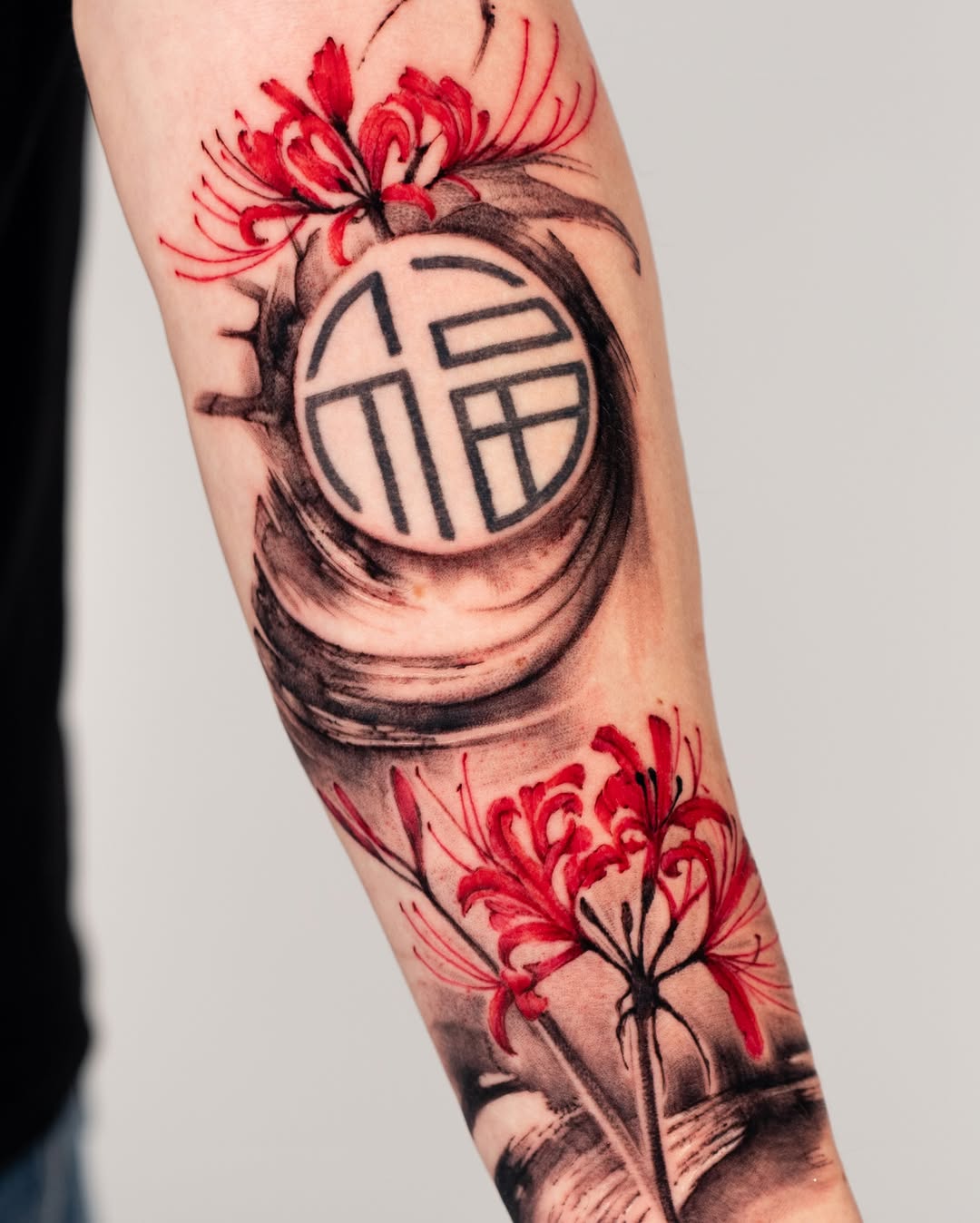 Tattoo by @k.imnii — black_and_grey, realism
