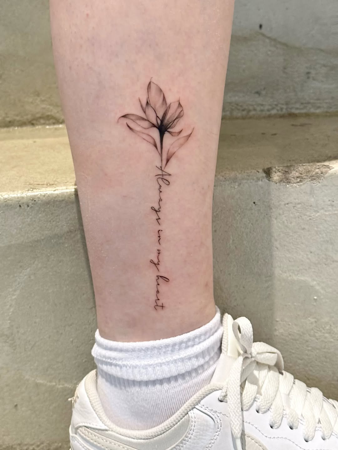 Tattoo by @blanc_tattoos — fine_line, lettering_script