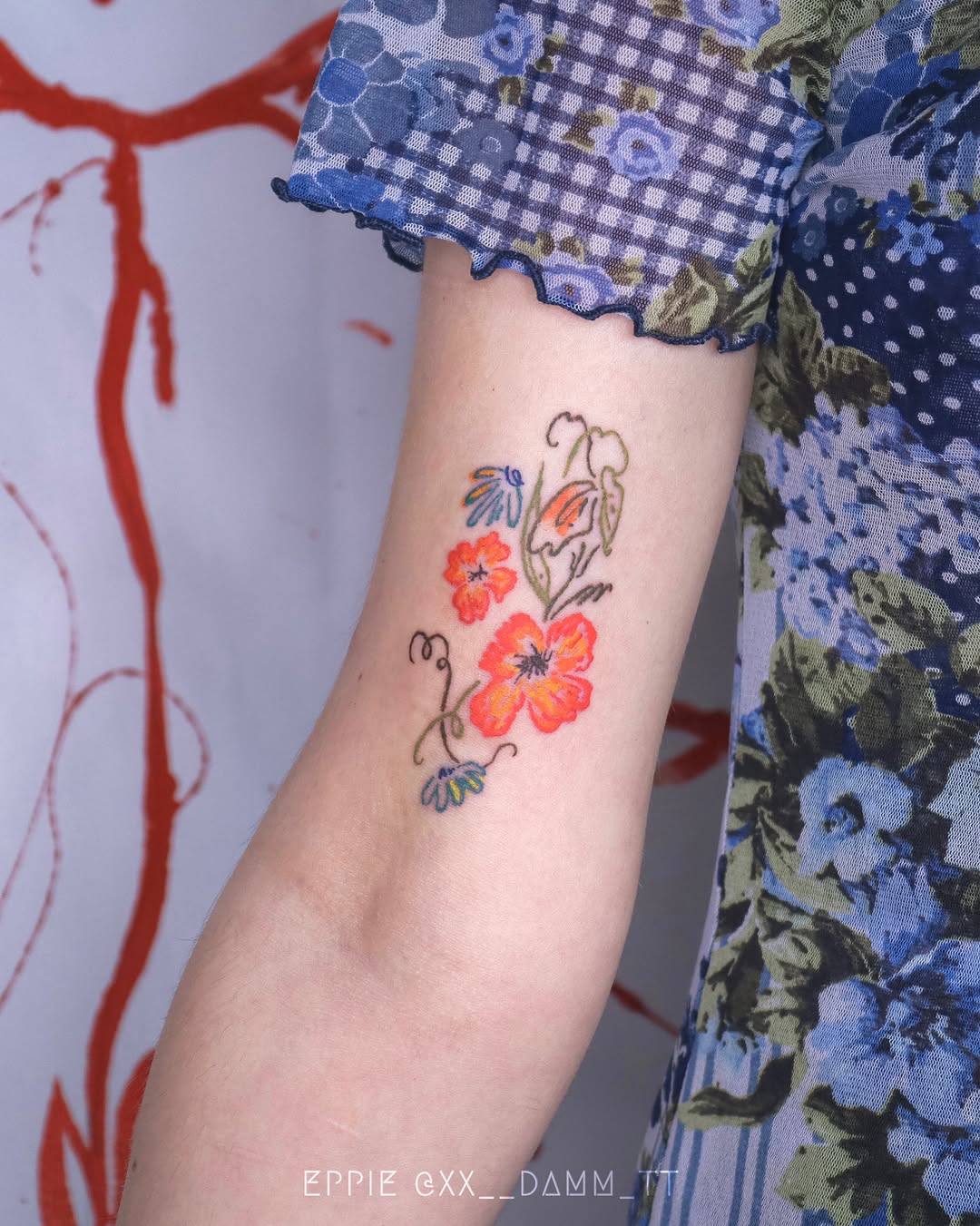 Tattoo by @xx__damm_tt — fine_line, watercolor