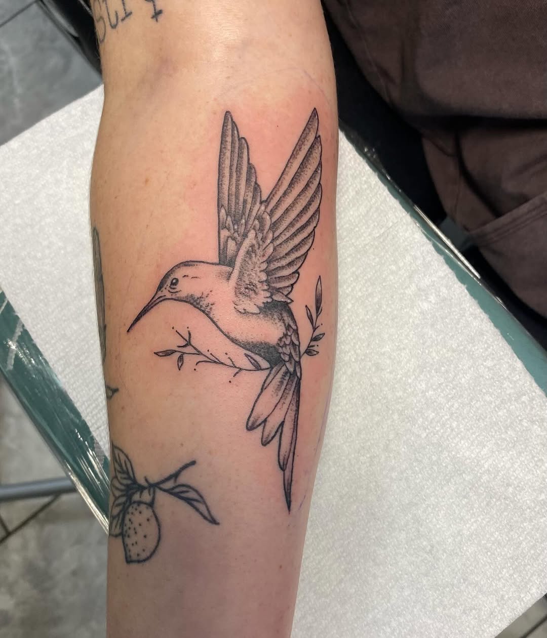 Tattoo by @melonmyerstattoos — fine_line, black_and_grey