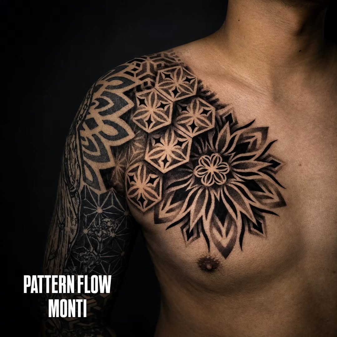 Tattoo by @toa_monti β geometric, dotwork
