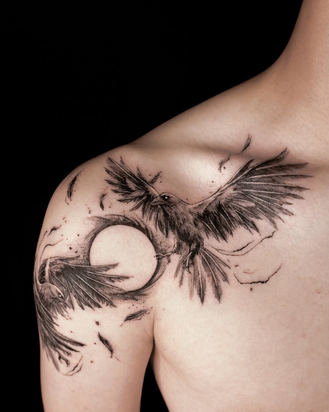 Tattoo by @maru.tattooist — black_and_grey, realism