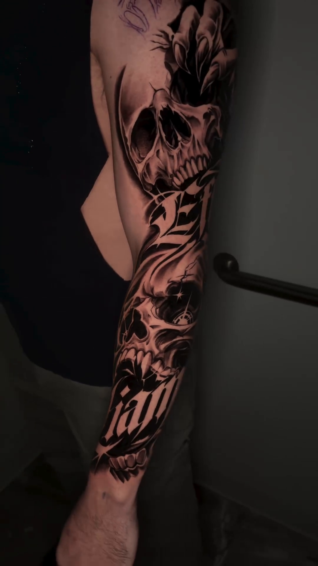 Tattoo by @shellzinkz — black_and_grey, realism