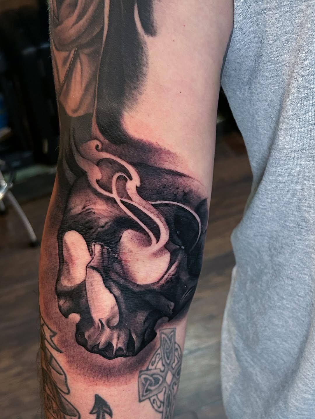 Tattoo by @timmy_b_413 — realism, black_and_grey