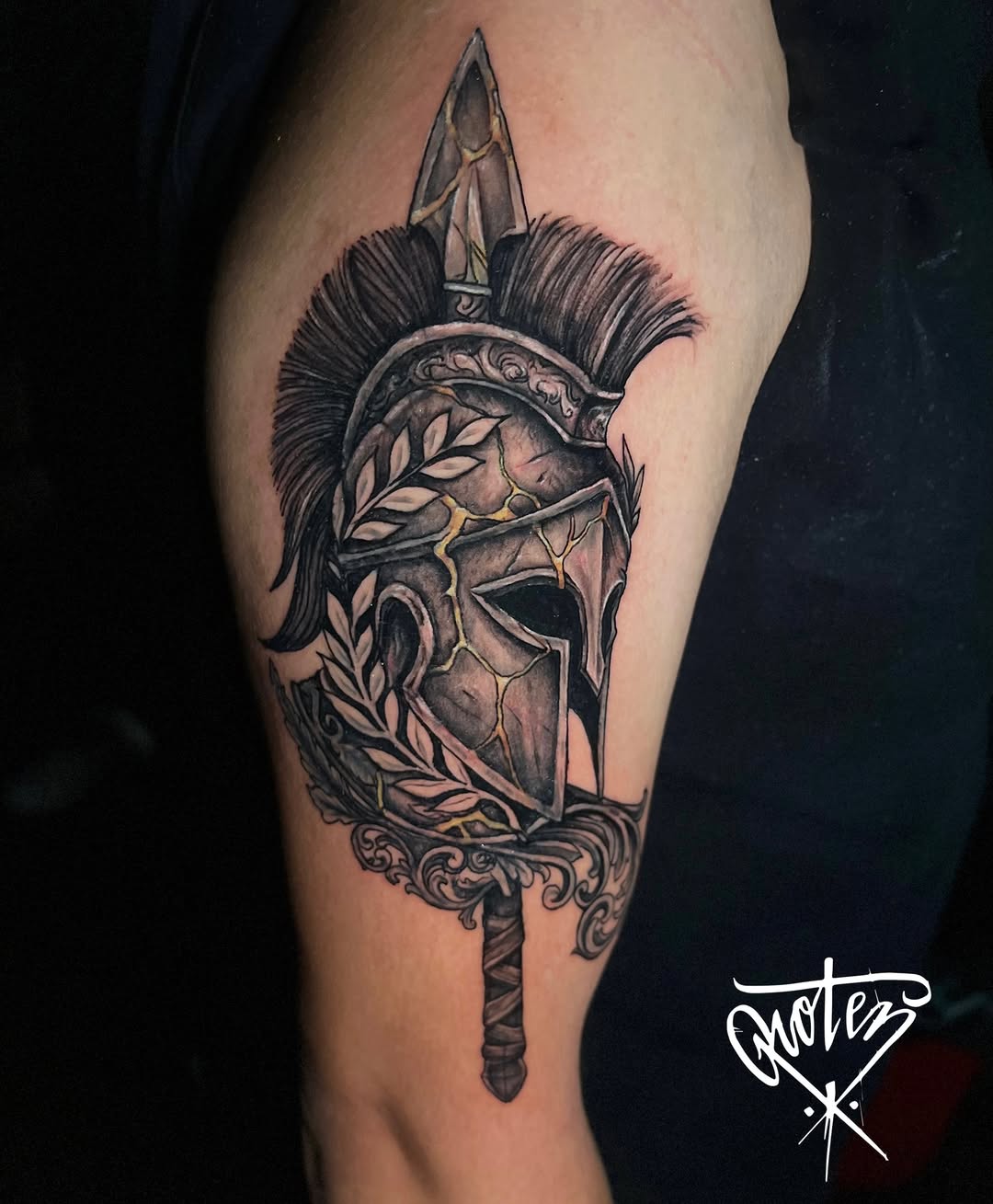 Tattoo by @rotenhill_tattoo β realism, black_and_grey
