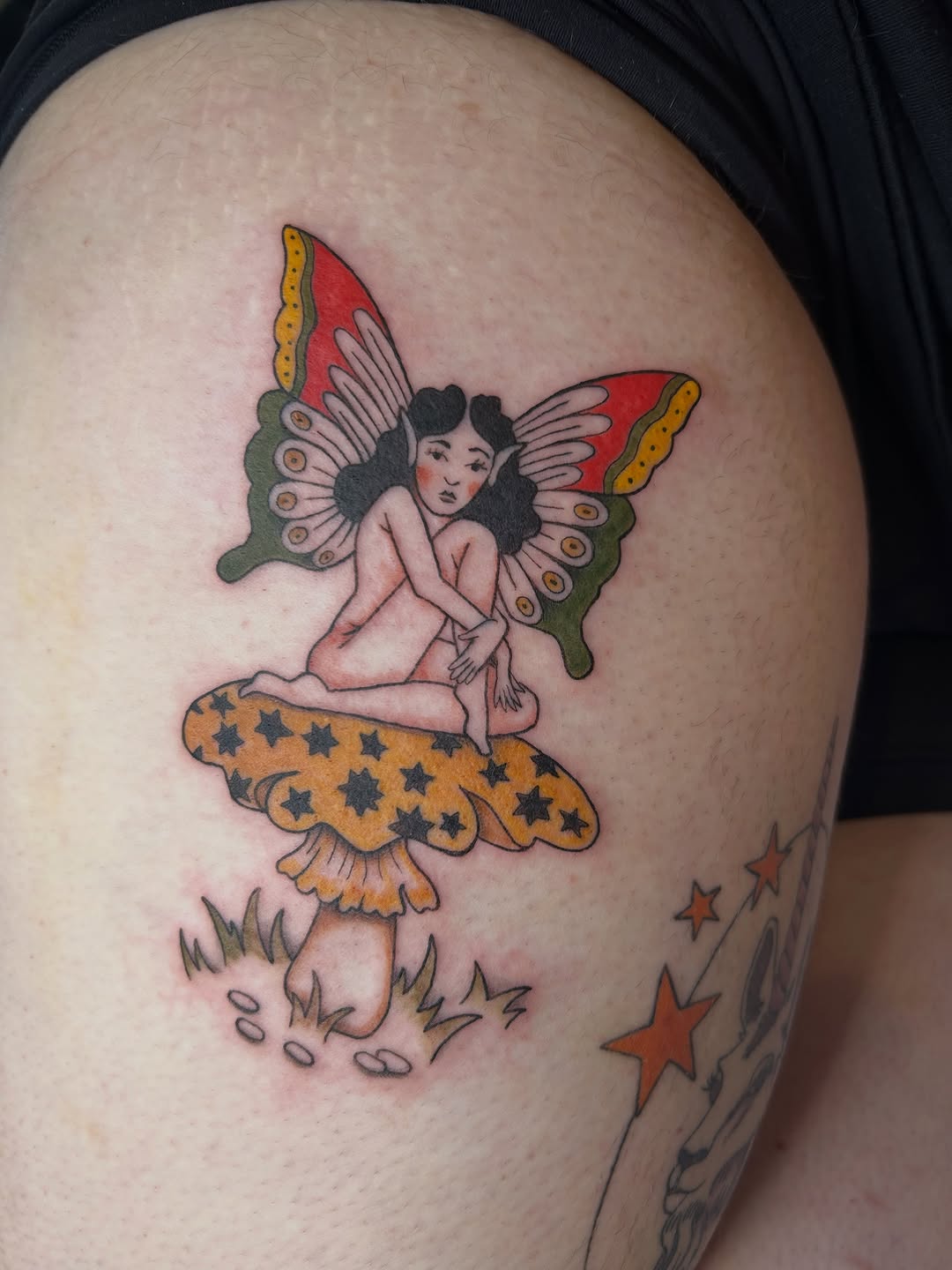 Tattoo by @erica_peebus_art — american_traditional, neo_traditional
