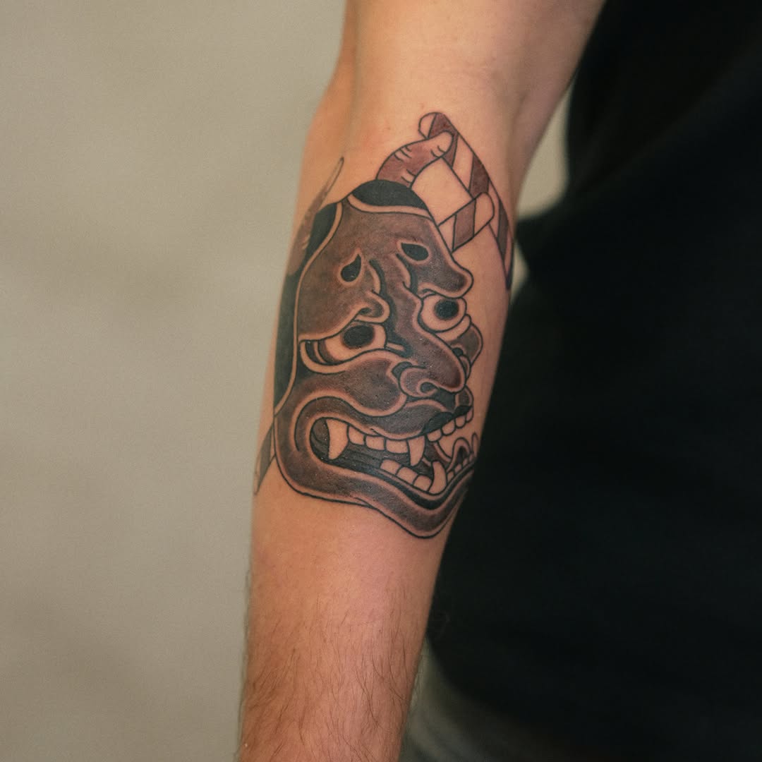 Tattoo by @mkamtattoo — japanese_irezumi, black_and_grey