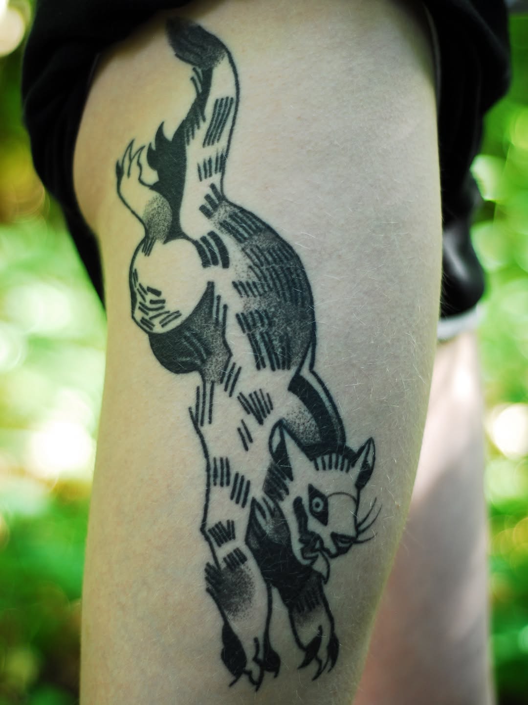 Tattoo by @birdfingers — black_and_grey, illustrative