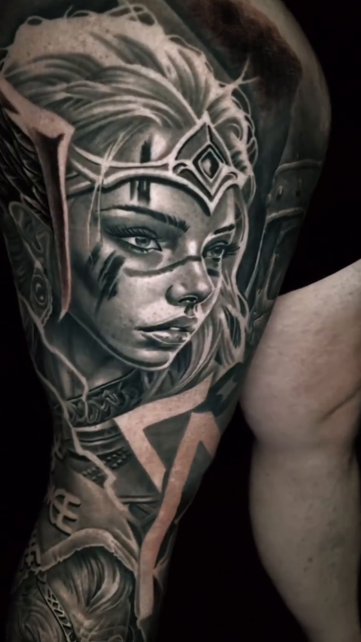 Tattoo by @tattoosbymikebrownlee — realism, black_and_grey