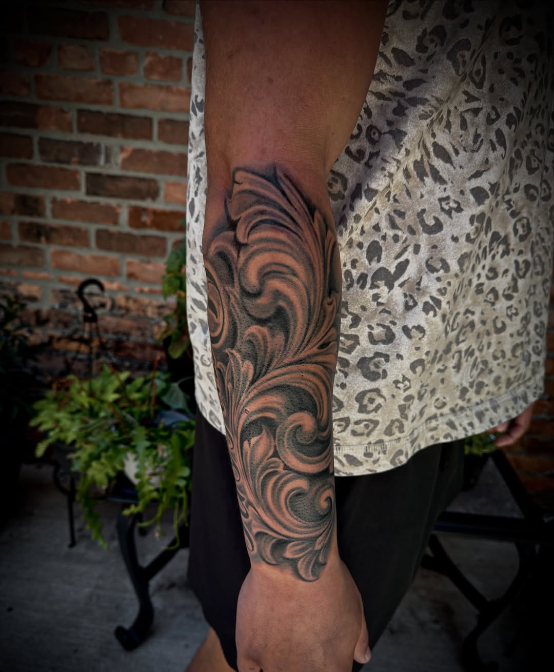 Tattoo by @kodiklotattoos — ornamental, black_and_grey