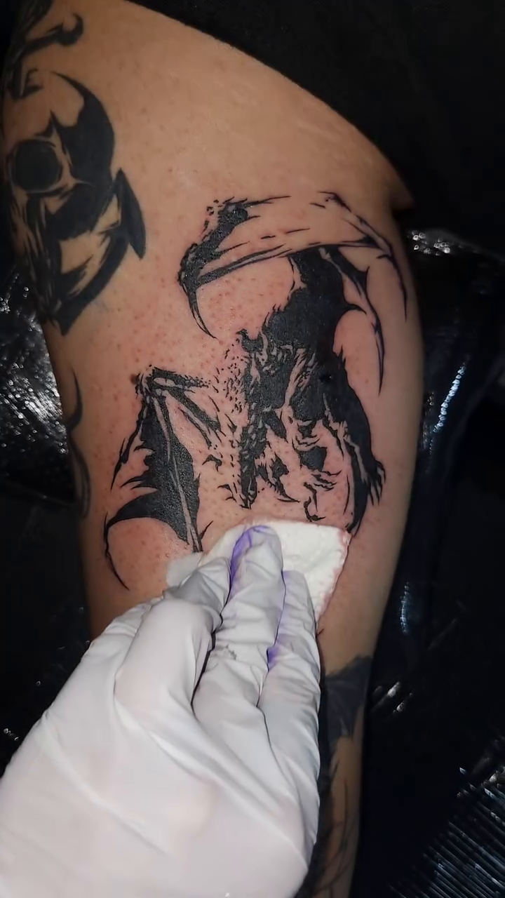 Tattoo by @garokim_tattoo — blackwork, dark_realism