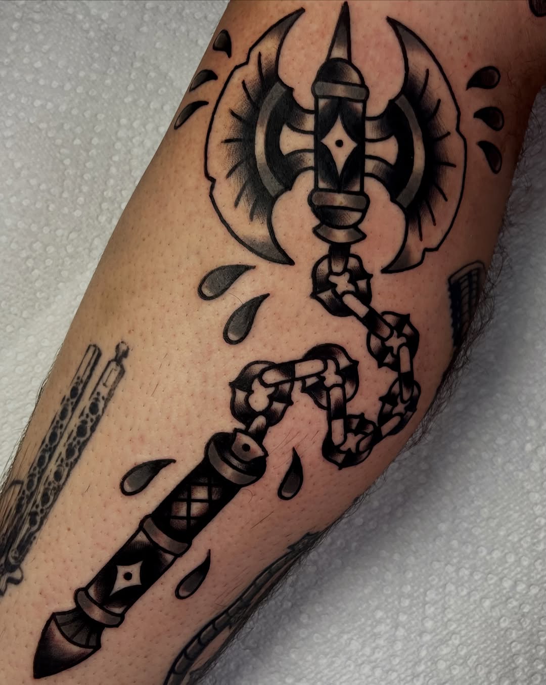 Tattoo by @anchoredaweightattoo — american_traditional