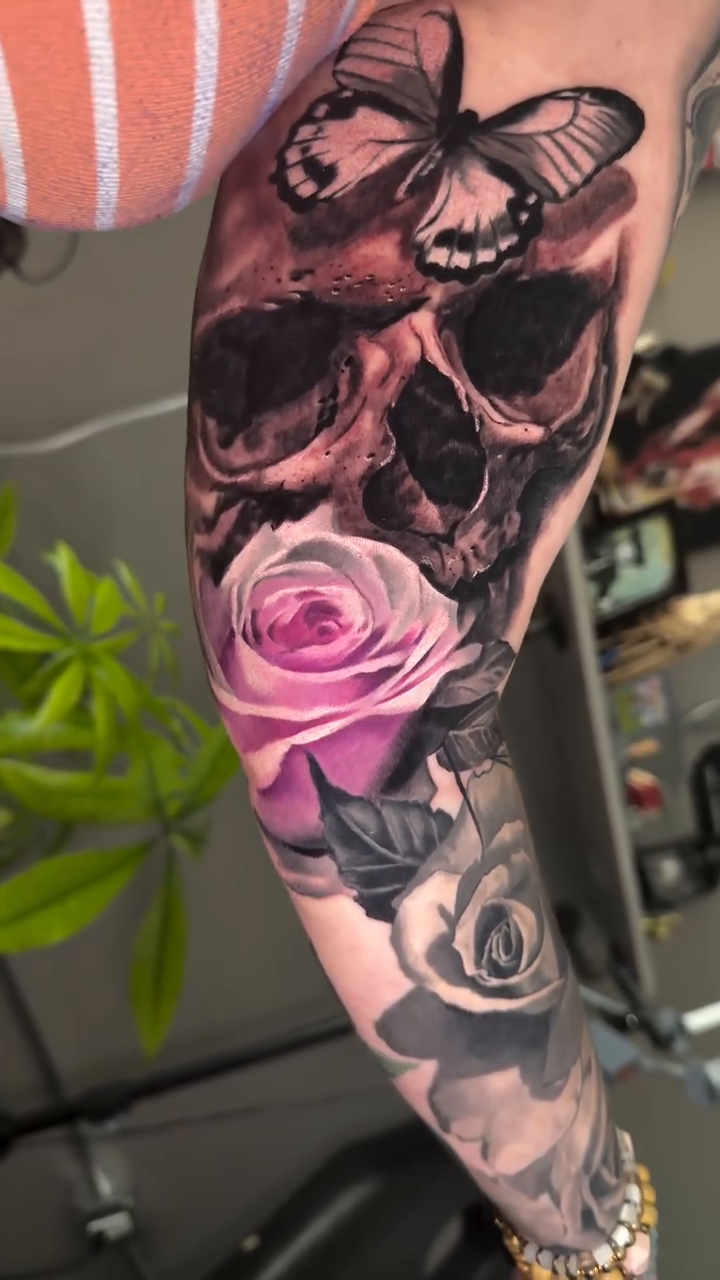 Tattoo by @theresa_cervantes_ — dark_realism, black_and_grey