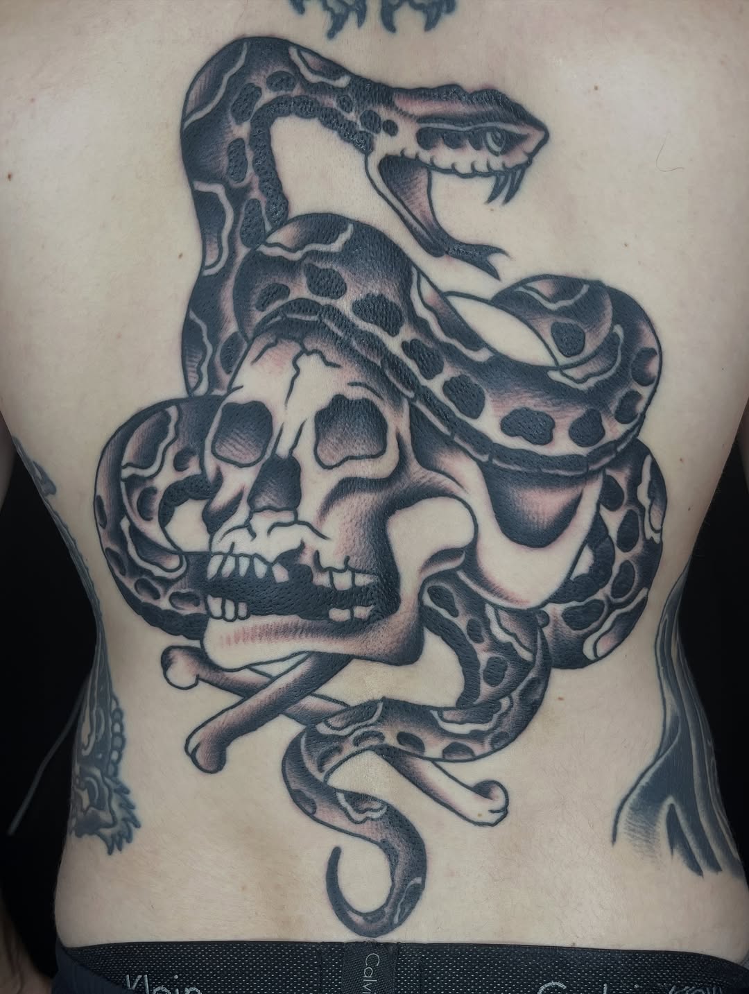 Tattoo by @arno.larose — american_traditional, black_and_grey