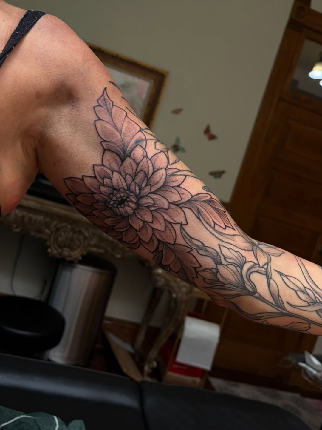 Tattoo by @snewbietattoos — black_and_grey, realism
