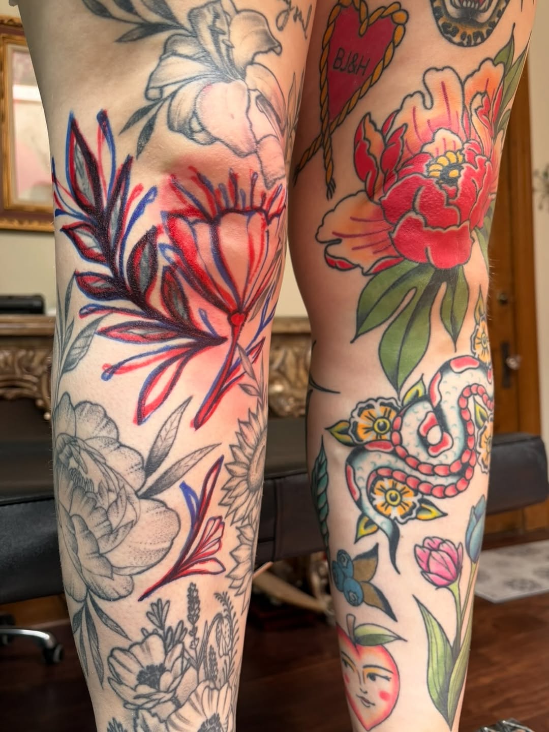 Tattoo by @snewbietattoos — american_traditional, neo_traditional