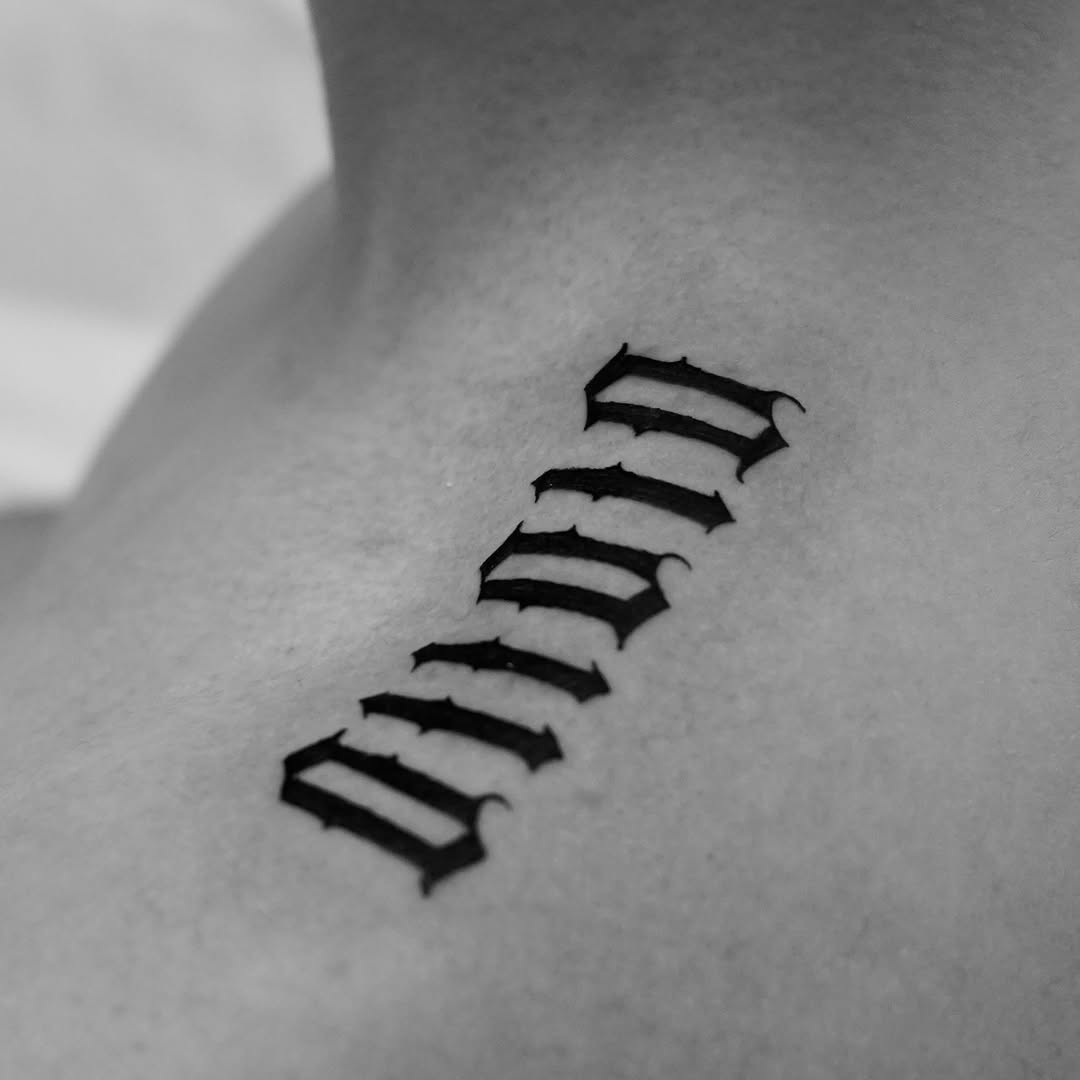 Tattoo by @h_proletter_ttt — lettering_script