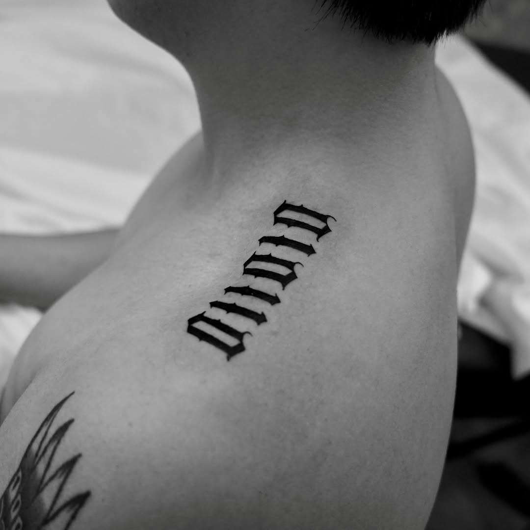 Tattoo by @h_proletter_ttt — lettering_script