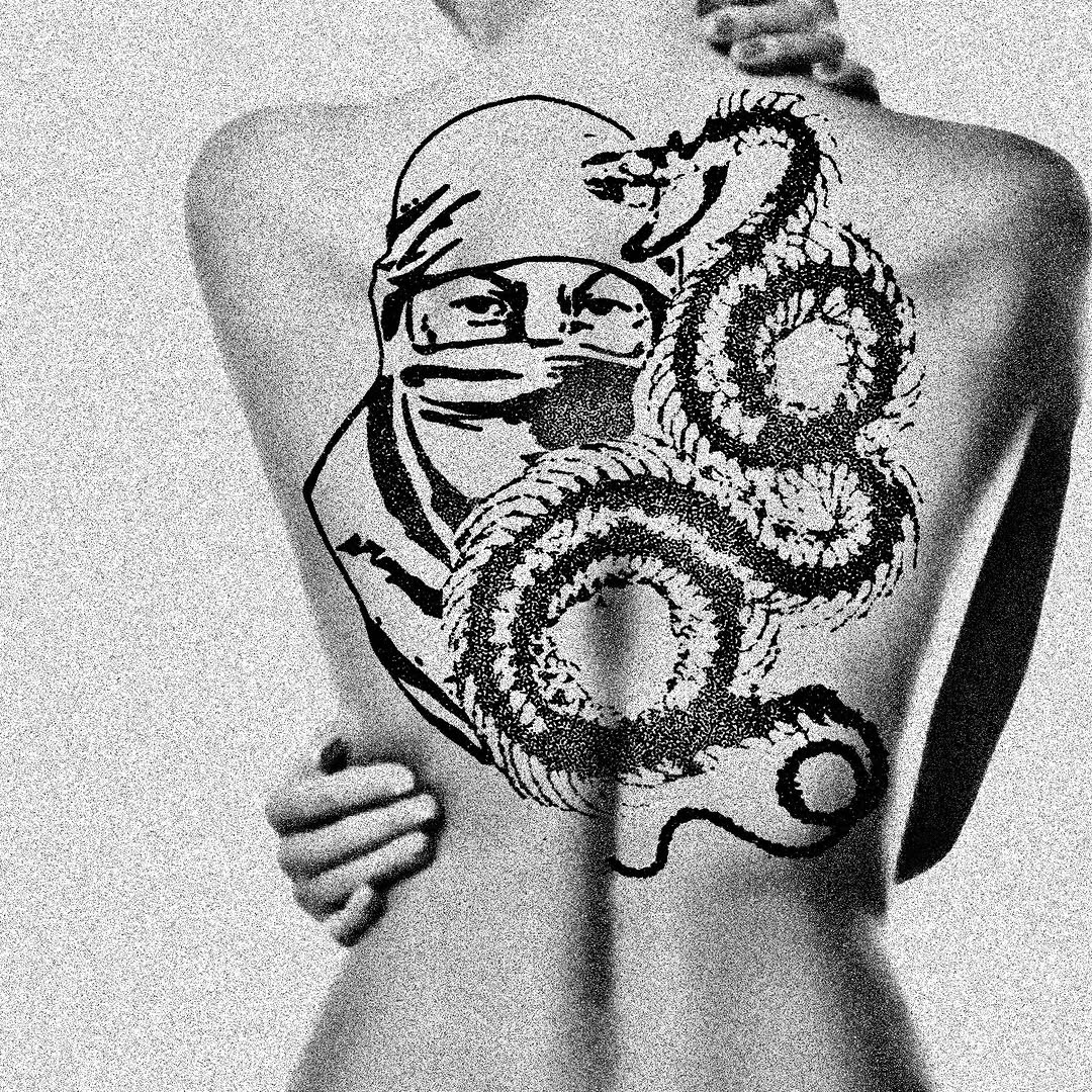 Tattoo by @siilvester — blackwork, illustrative
