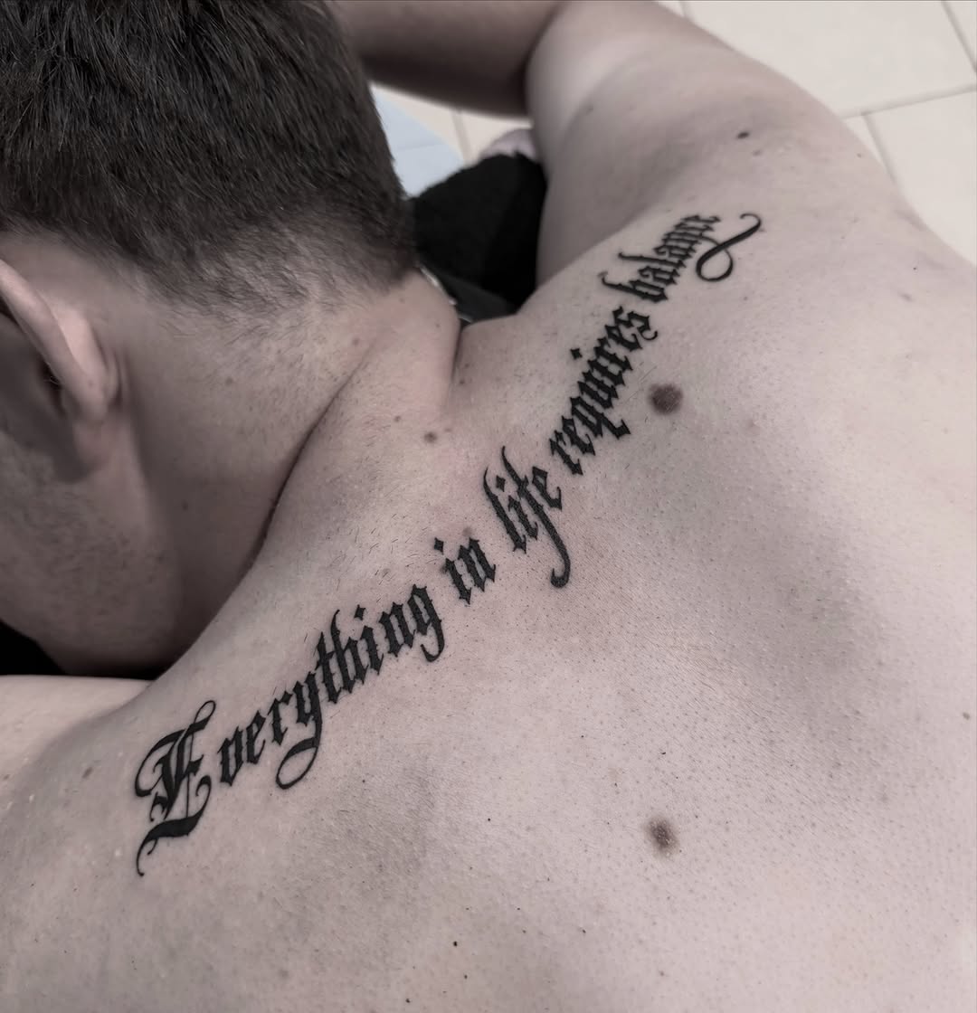 Tattoo by @boniaart — lettering_script