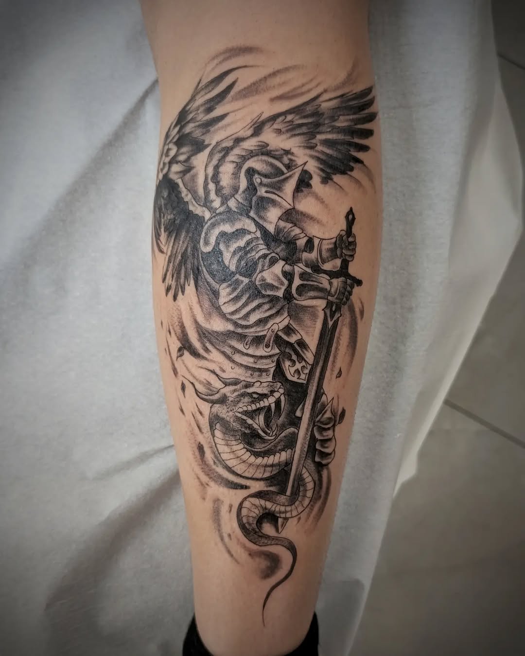 Tattoo by @49tats — realism, black_and_grey