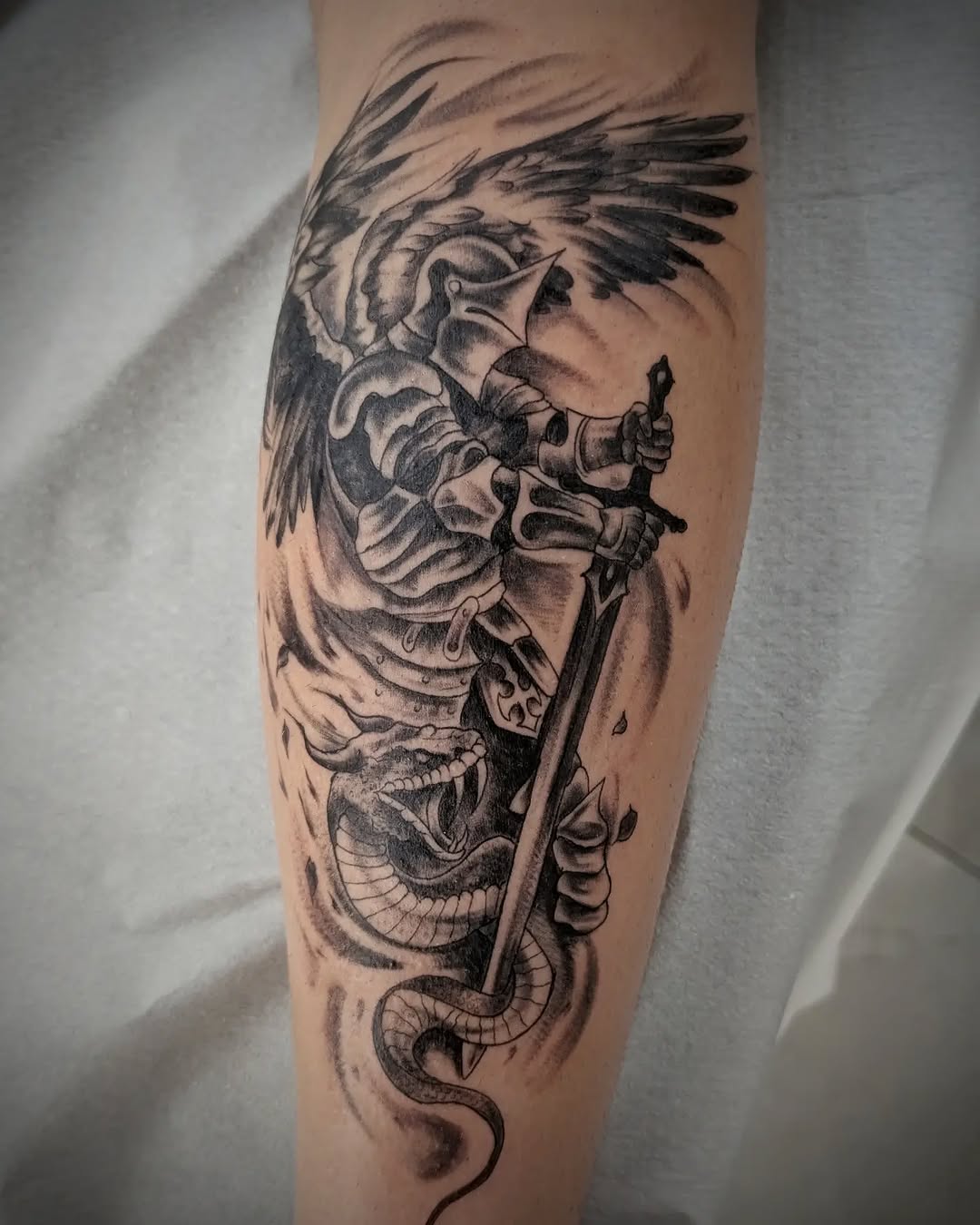 Tattoo by @49tats — realism, black_and_grey