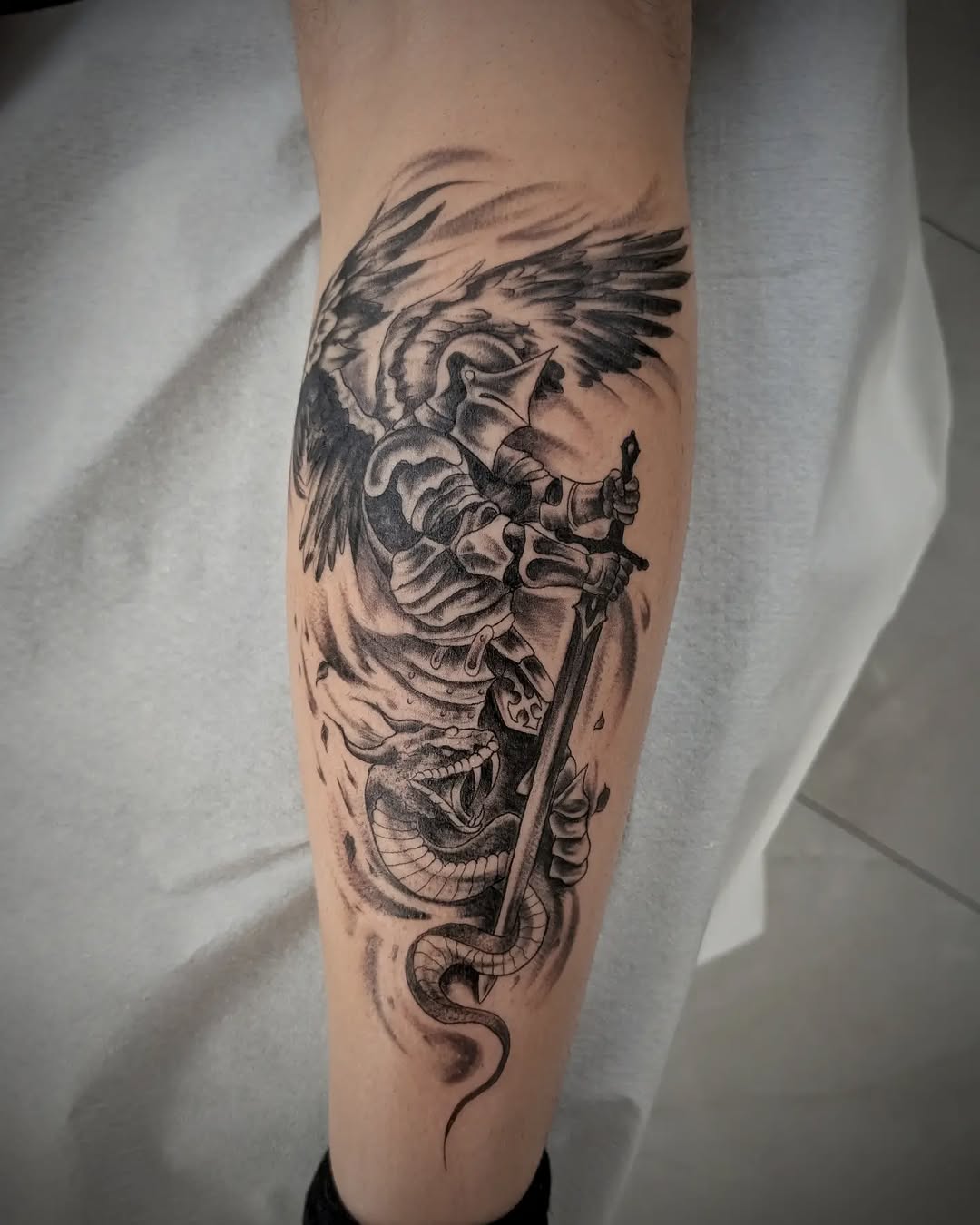 Tattoo by @49tats — realism, black_and_grey