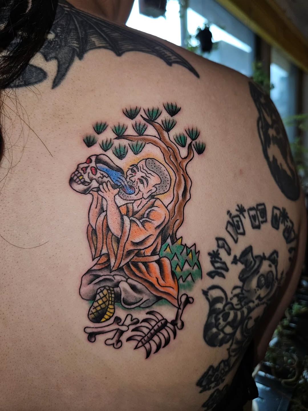 Tattoo by @kissmygiss — japanese_irezumi, trash_polka