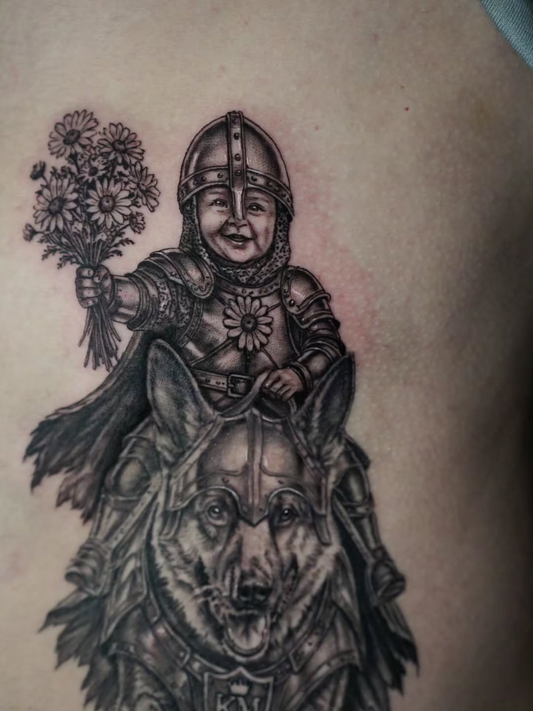 Tattoo by @kevinavila_tattoos — realism, black_and_grey