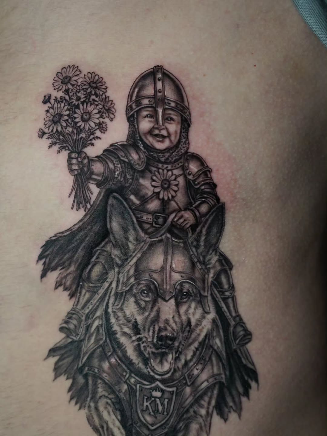Tattoo by @kevinavila_tattoos — realism, black_and_grey