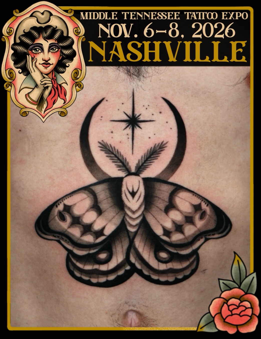 Tattoo by @middletntattooexpo — american_traditional, black_and_grey