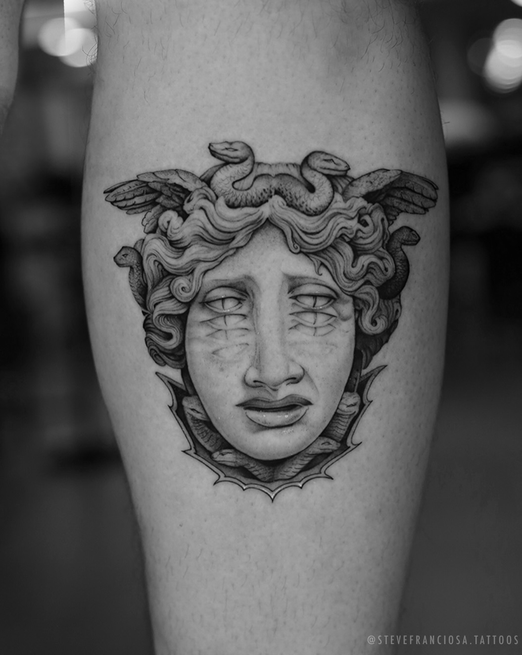 Tattoo by @stevefranciosa.tattoos — realism, black_and_grey