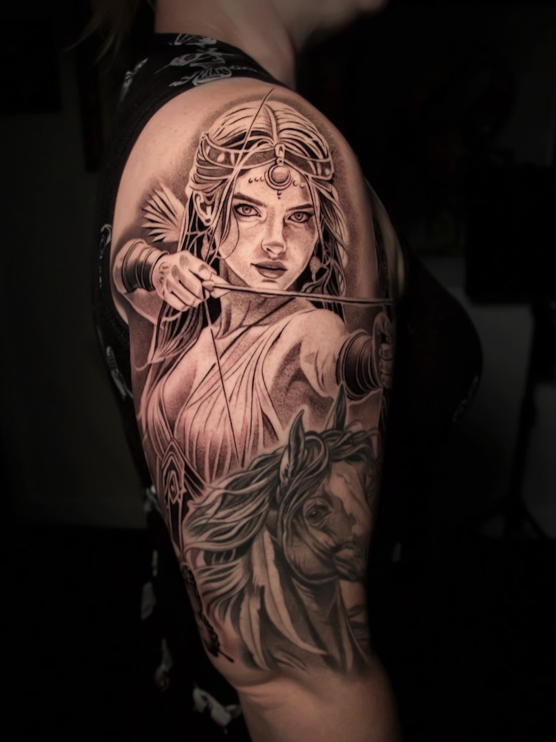 Tattoo by @marklemaytattoos_ โ realism, black_and_grey