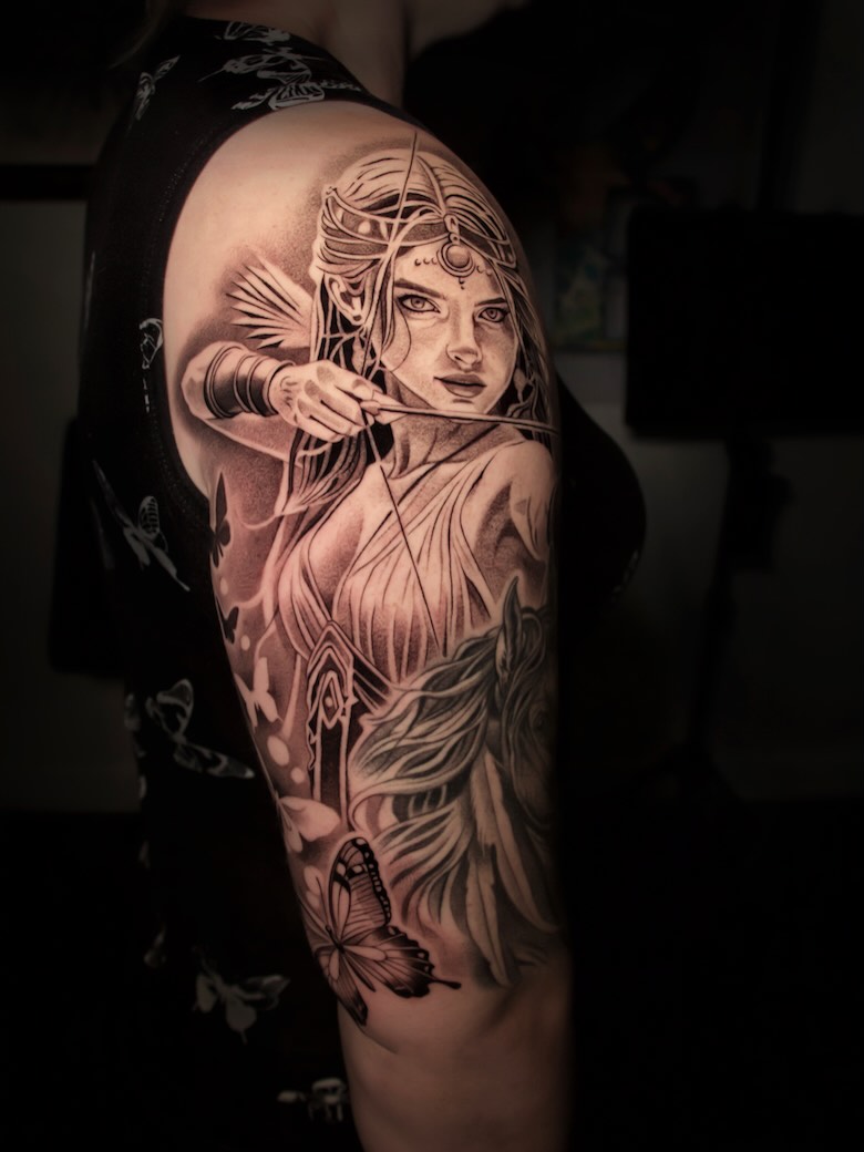 Tattoo by @marklemaytattoos_ โ realism, black_and_grey