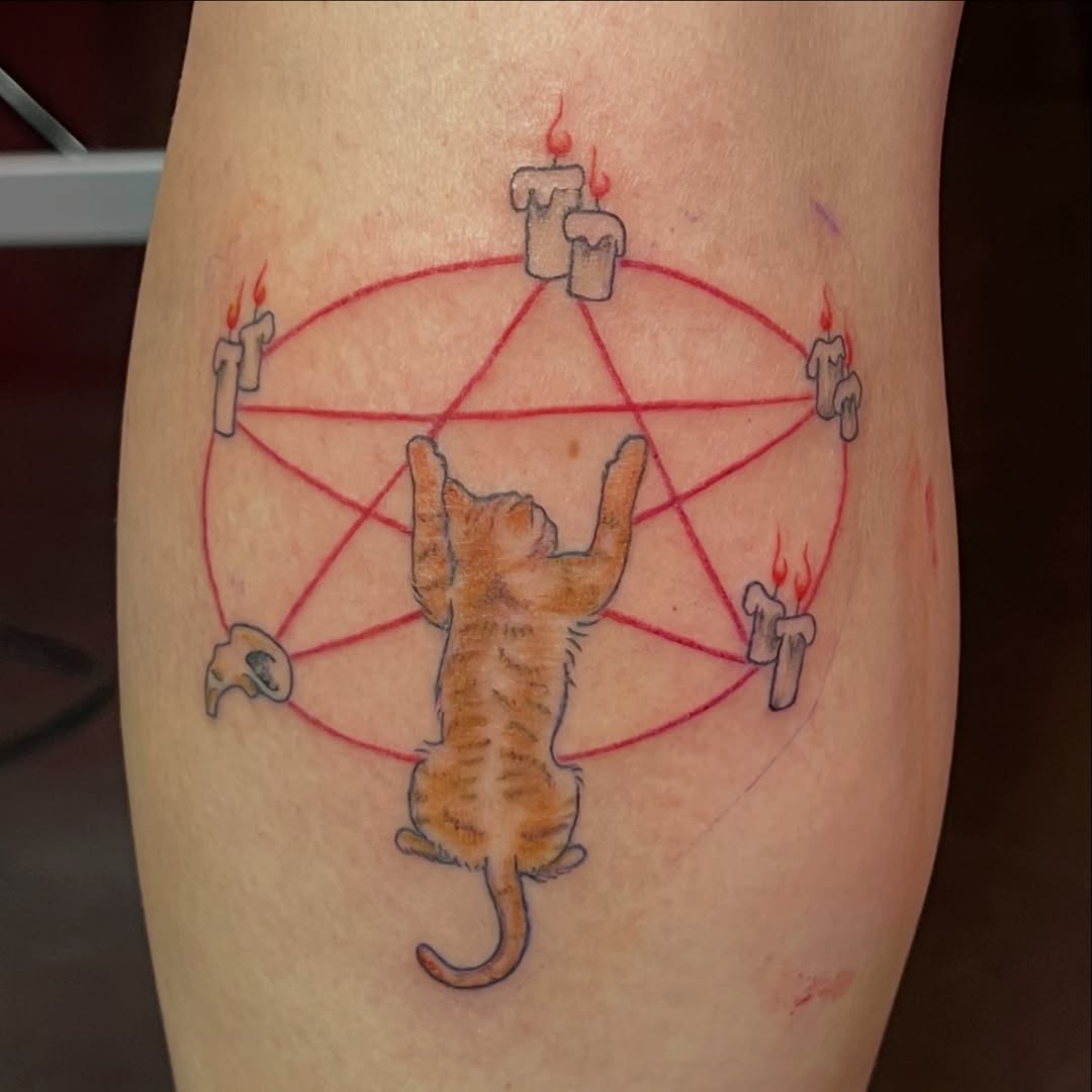 Tattoo by @purrsimmonkitten — new_school, dark_realism